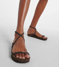 Brunello Cucinelli Monili leather sandals