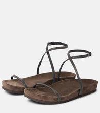 Brunello Cucinelli Monili leather sandals