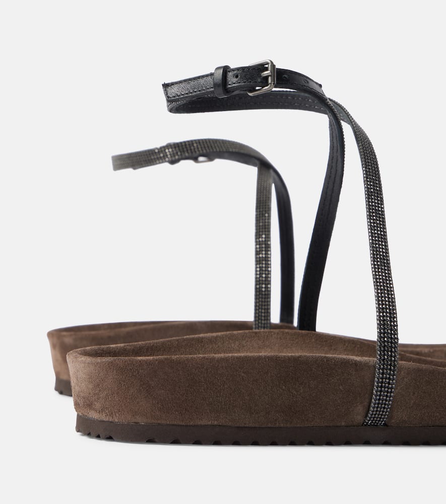 Brunello Cucinelli Monili leather sandals