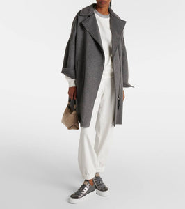 Brunello Cucinelli Monili leather-trimmed canvas sneakers