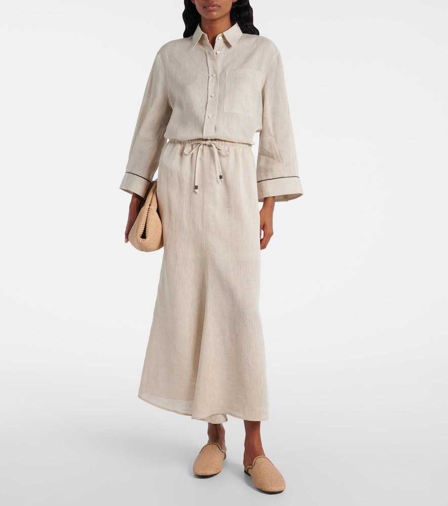 Brunello Cucinelli Monili raffia mules