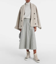 Brunello Cucinelli Monili shearling-trimmed suede high-top sneakers