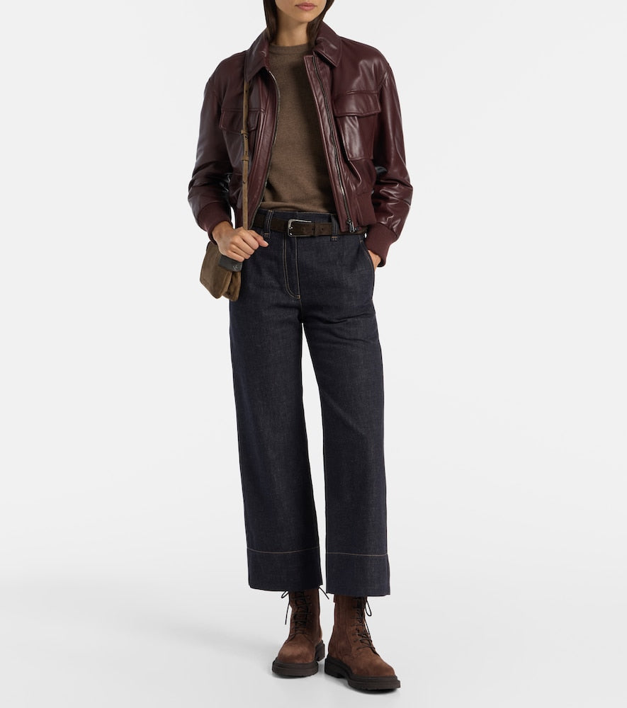 Brunello Cucinelli Monili suede ankle boots