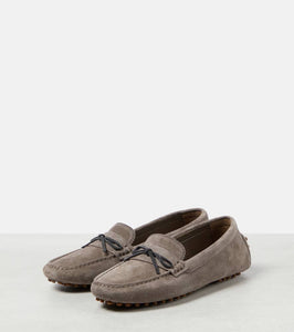 Brunello Cucinelli Monili suede driving shoes
