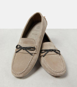Brunello Cucinelli Monili suede driving shoes