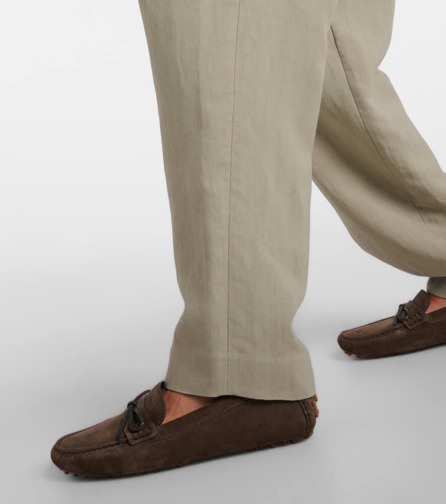 Brunello Cucinelli Monili suede driving shoes