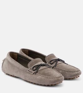 Brunello Cucinelli Monili suede driving shoes
