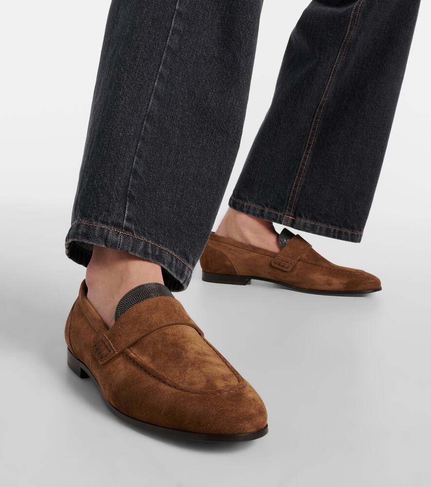 Brunello Cucinelli Monili suede loafers