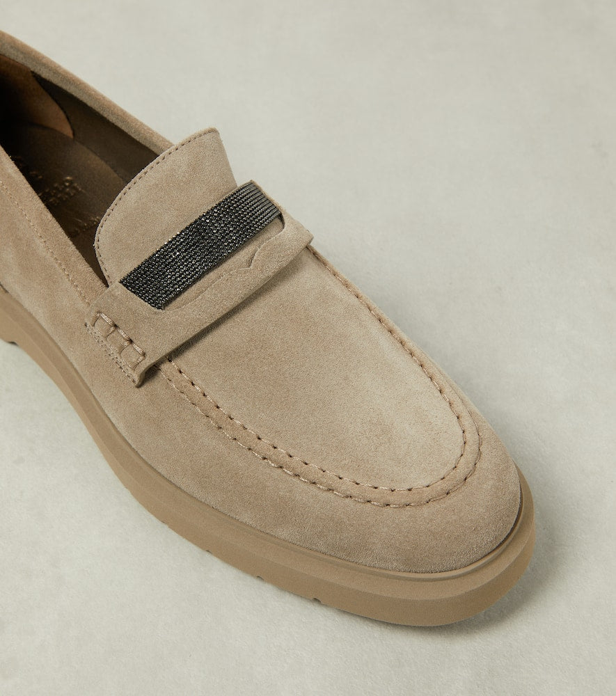 Brunello Cucinelli Monili suede loafers