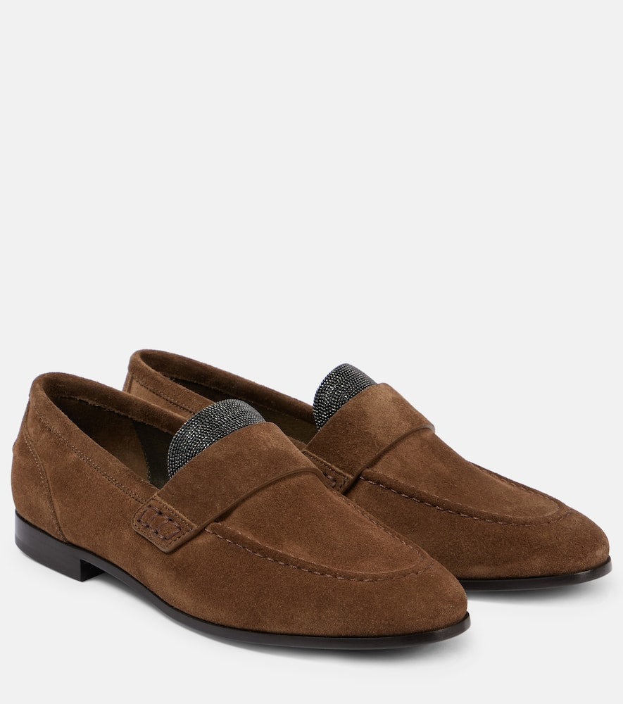 Brunello Cucinelli Monili suede loafers