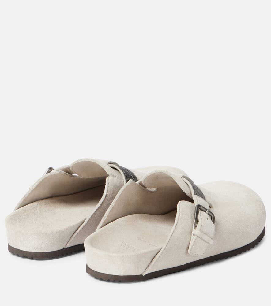 Brunello Cucinelli Monili suede mules