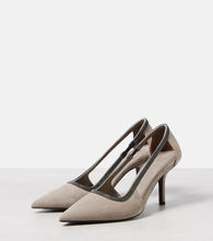 Brunello Cucinelli Monili suede pumps