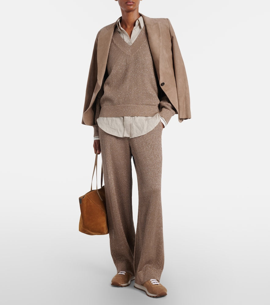 Brunello Cucinelli Monili suede sneakers
