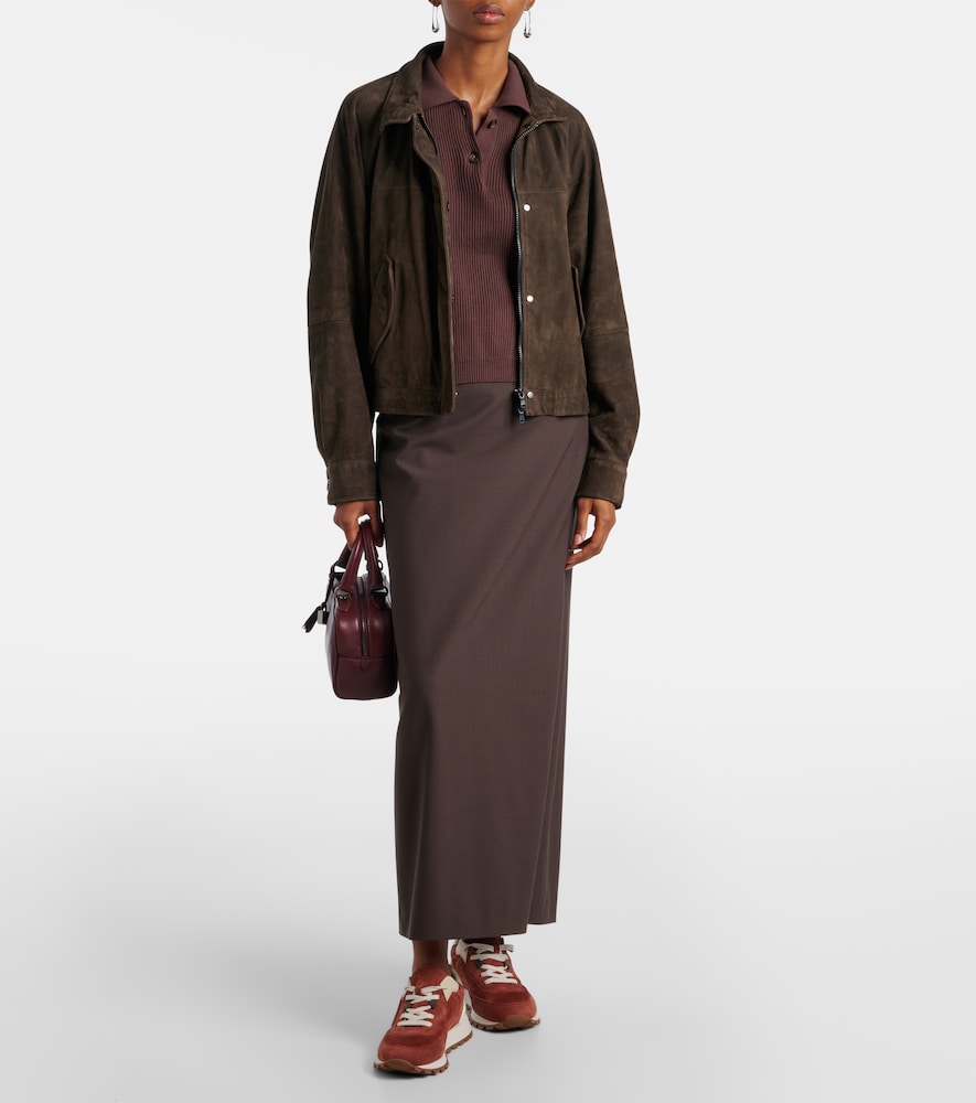 Brunello Cucinelli Monili suede sneakers