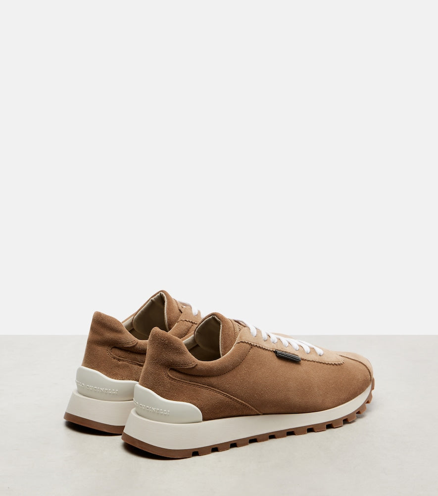 Brunello Cucinelli Monili suede sneakers