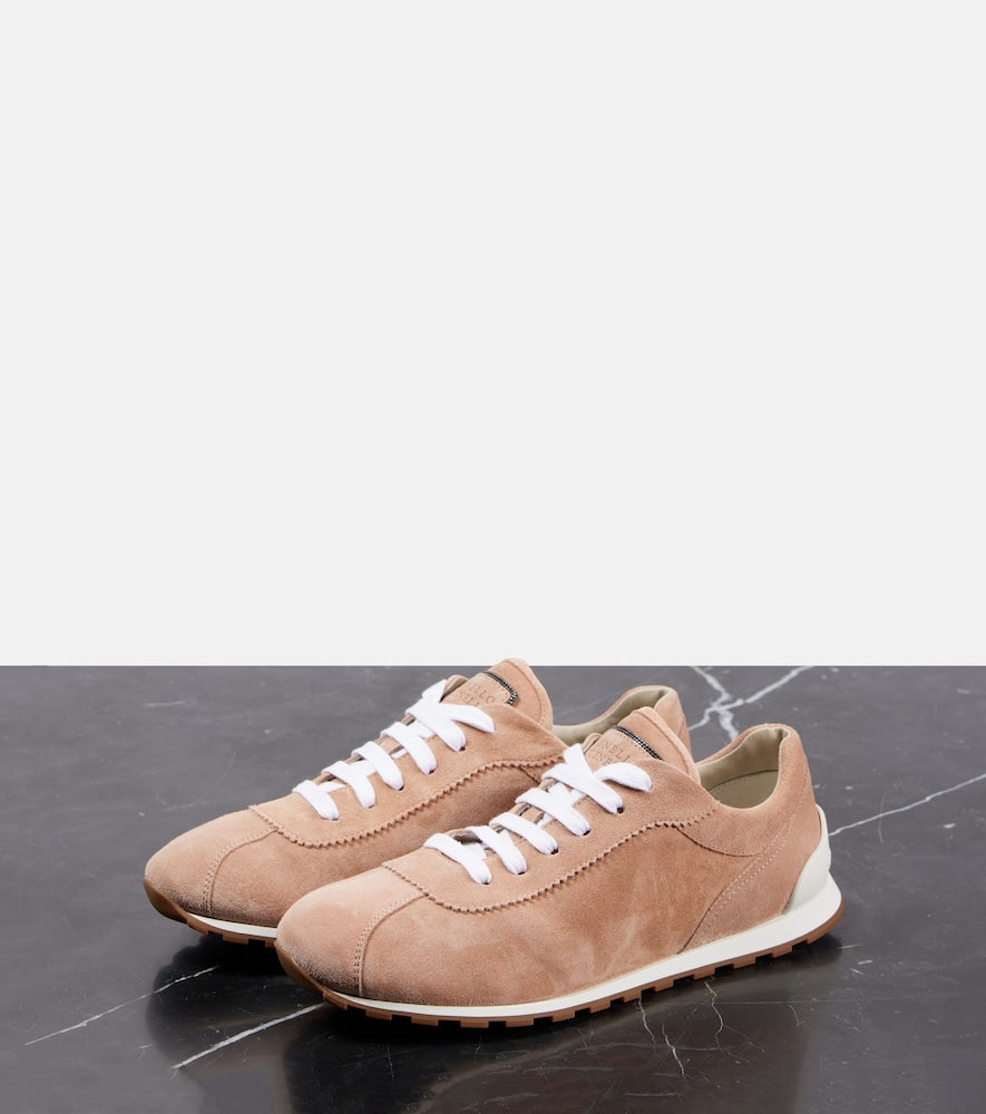 Brunello Cucinelli Monili suede sneakers