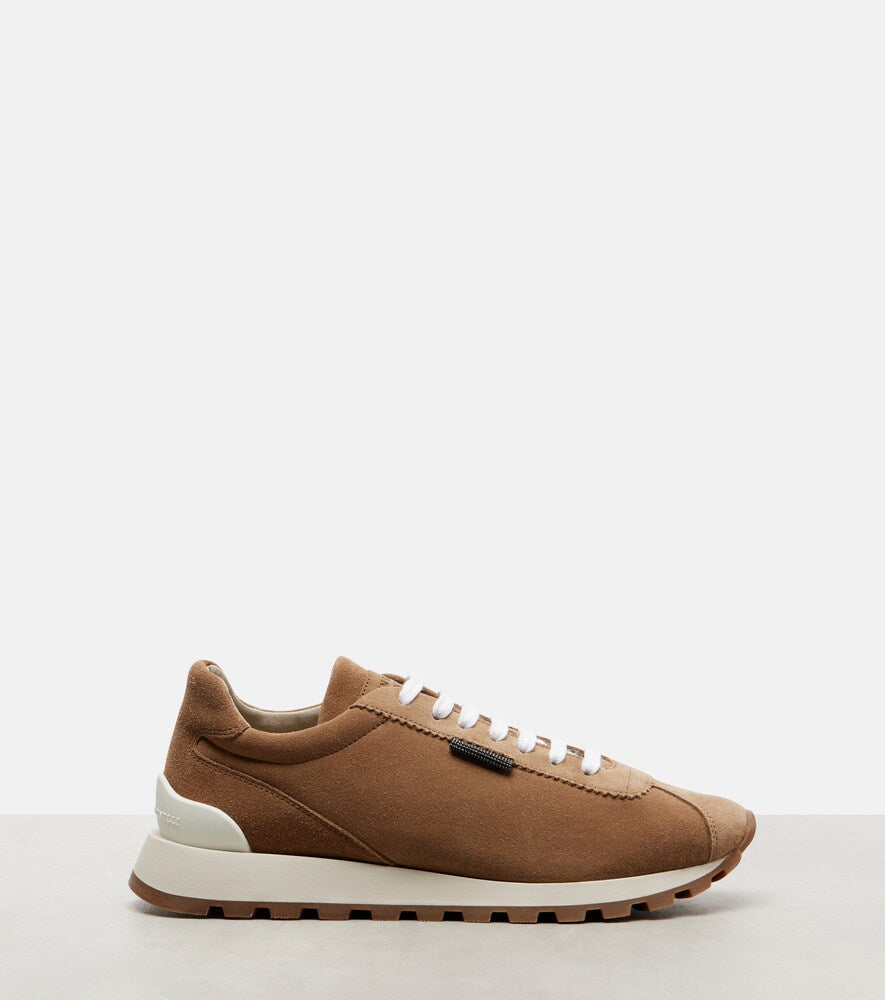 Brunello Cucinelli Monili suede sneakers