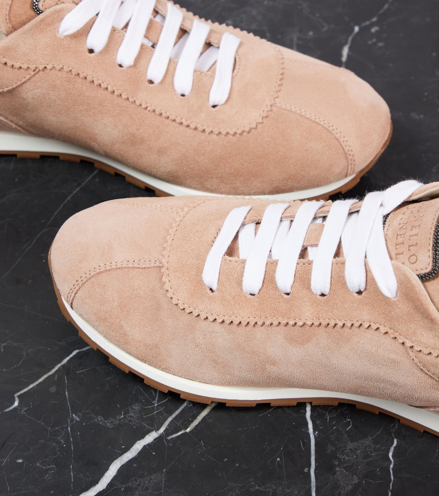 Brunello Cucinelli Monili suede sneakers
