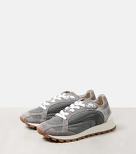 Brunello Cucinelli Monili suede-trimmed sneakers