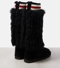 Brunello Cucinelli Mountain shearling-trimmed suede knee-high boots