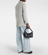 Brunello Cucinelli Oversized V-neck linen-blend blazer