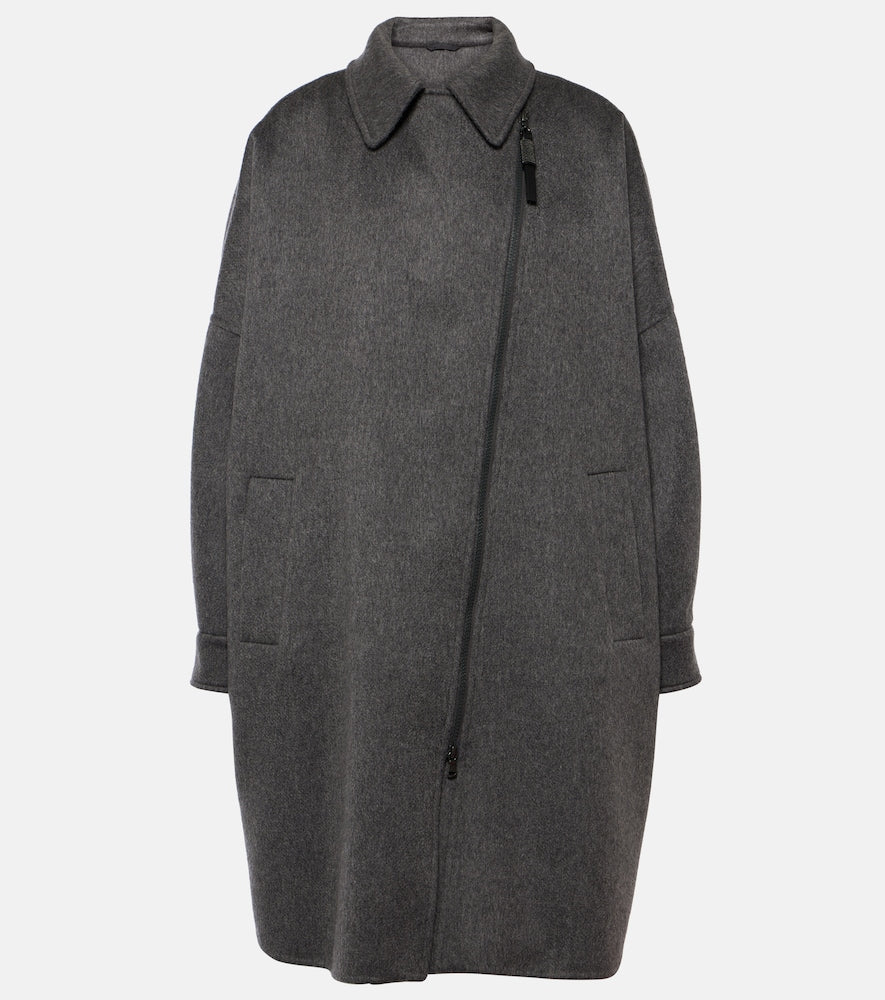 Brunello Cucinelli Oversized cashmere car coat - Brunello Cucinelli 超大号羊绒汽车外套