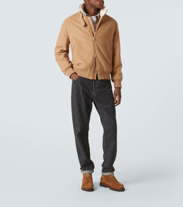 Brunello Cucinelli Padded shearling-trimmed cashmere blouson