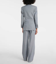 Brunello Cucinelli Pinstripe linen, cotton, and hemp blazer