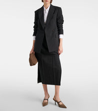 Brunello Cucinelli Pinstripe wool and cotton blazer