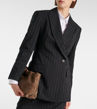 Brunello Cucinelli Pinstripe wool and cotton blazer