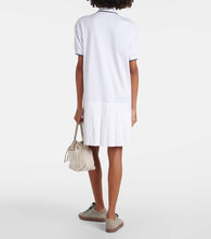 Brunello Cucinelli Pleated cotton polo dress