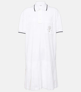 Brunello Cucinelli Pleated cotton polo dress
