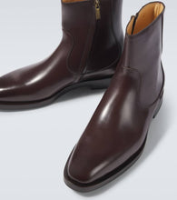 Brunello Cucinelli Polished leather ankle boots