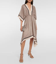 Brunello Cucinelli Printed silk kaftan