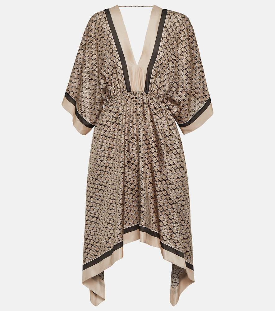 Brunello Cucinelli Printed silk kaftan. Brunello Cucinelli 印花真丝长袍