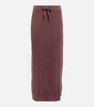 Brunello Cucinelli Ribbed-knit cotton midi skirt - Brunello Cucinelli 罗纹针织棉质中长裙