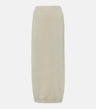 Brunello Cucinelli Ribbed-knit cotton midi skirt - Brunello Cucinelli 罗纹针织棉质中长裙