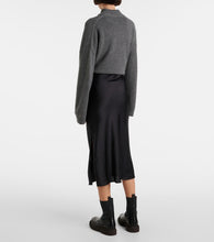 Brunello Cucinelli Satin midi skirt