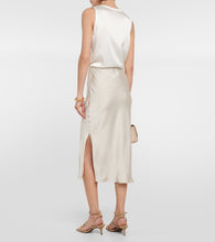 Brunello Cucinelli Satin midi skirt