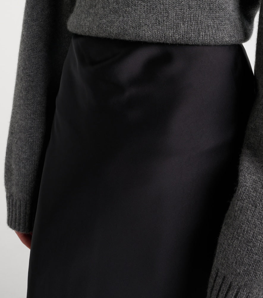 Brunello Cucinelli Satin midi skirt