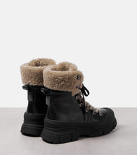 Brunello Cucinelli Shearling-lined leather ankle boots