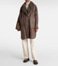 Brunello Cucinelli Shearling-lined leather coat
