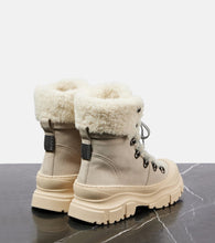 Brunello Cucinelli Shearling-lined suede lace-up boots