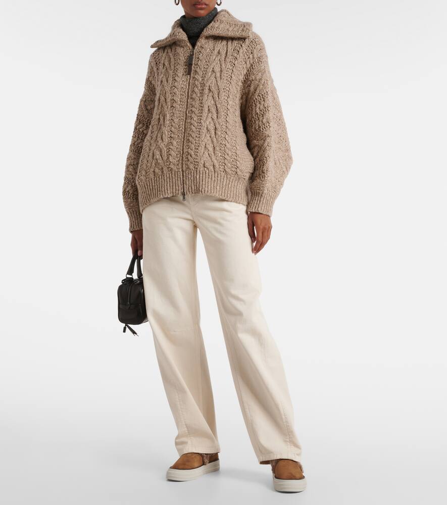 Brunello Cucinelli Shearling-lined suede slip-on shoes