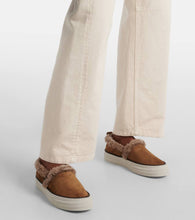 Brunello Cucinelli Shearling-lined suede slip-on shoes