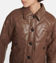Brunello Cucinelli Shearling-trimmed leather jacket