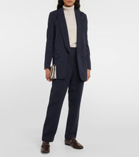 Brunello Cucinelli Single-breasted cotton-blend blazer