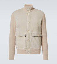 Brunello Cucinelli Single-breasted suede jacket