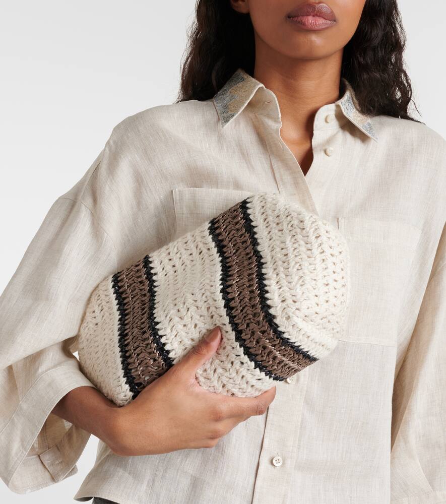 Brunello Cucinelli Small crochet crossbody bag
