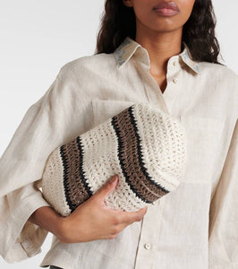 Brunello Cucinelli Small crochet crossbody bag